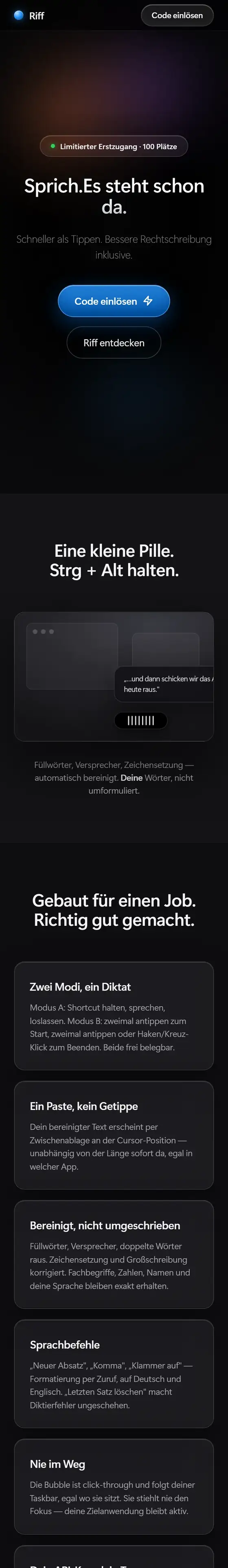 Startseite von Riff